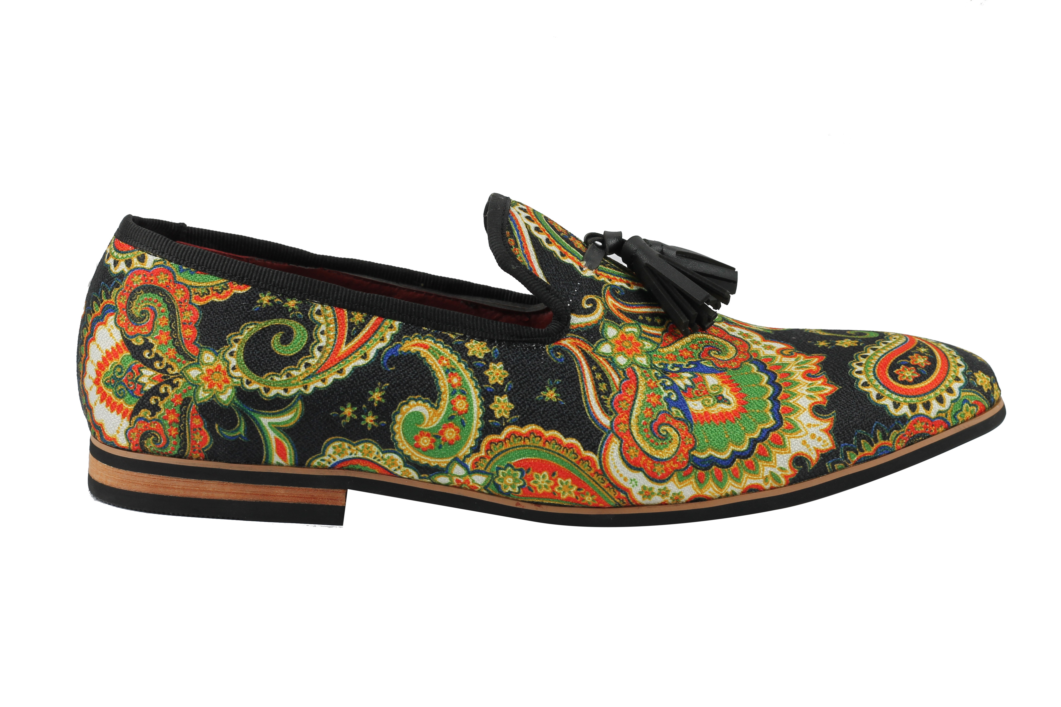 Mens 2025 paisley loafers